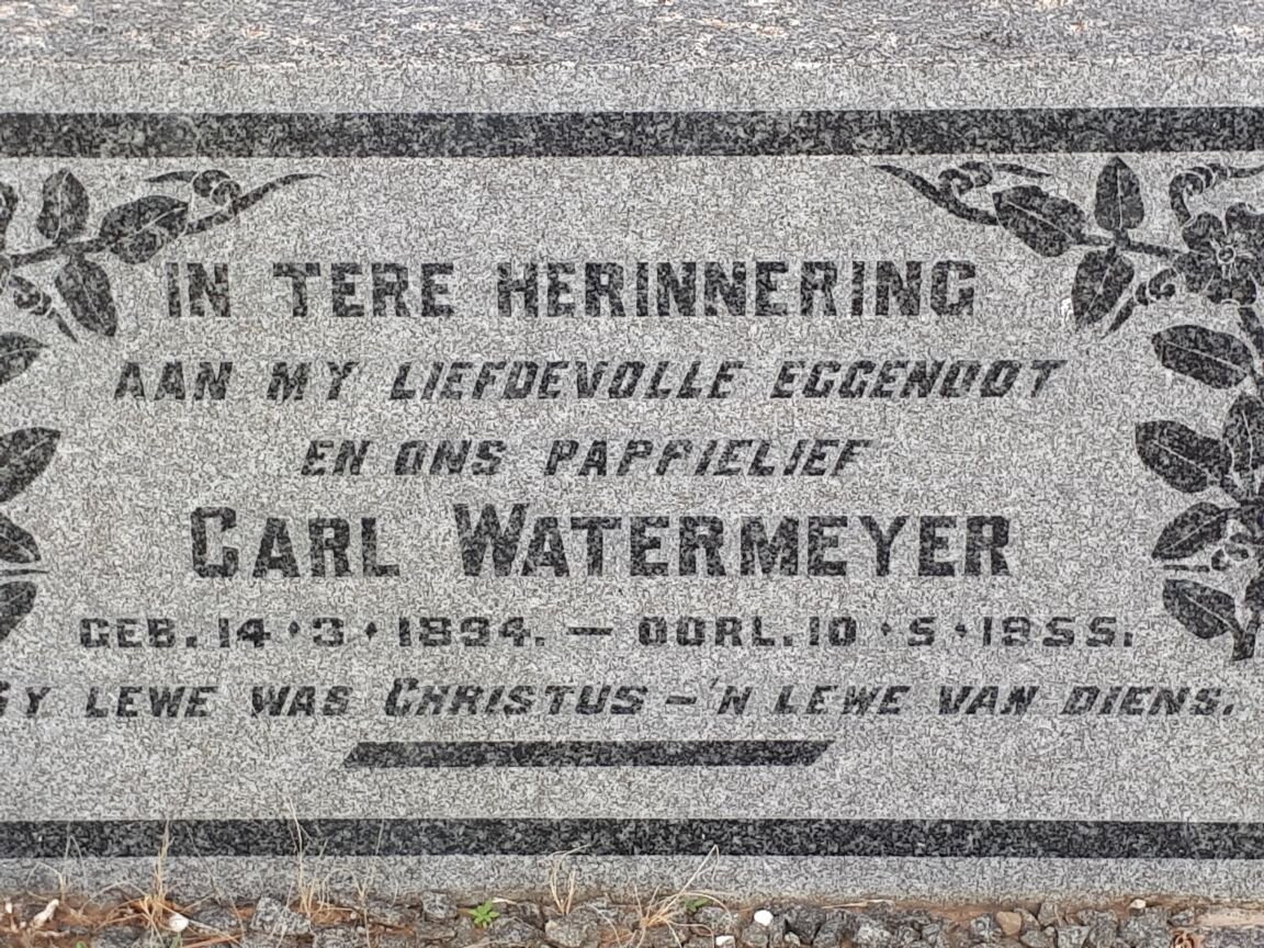 WATERMEYER Carl 1894-1955