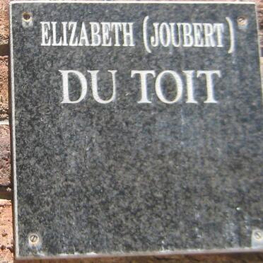 TOIT Elizabeth, du nee JOUBERT