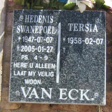 ECK Hedenis Swanepoel, van 1947-2005 &amp; Tersia 1958-