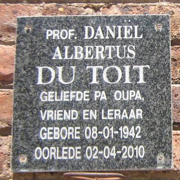 TOIT Daniel Albertus, du 1942-2010