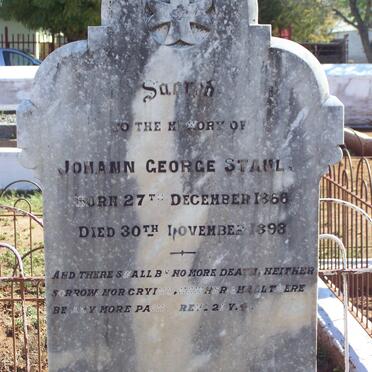 STAHL Johann George 1866-1893