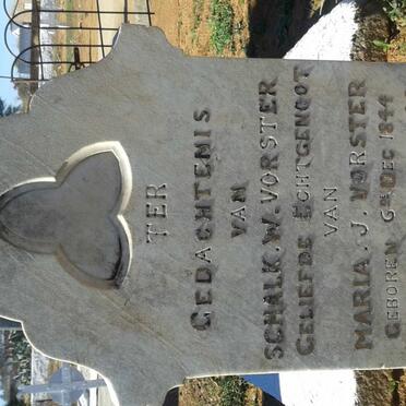 VORSTER Schalk W. 1844-1902