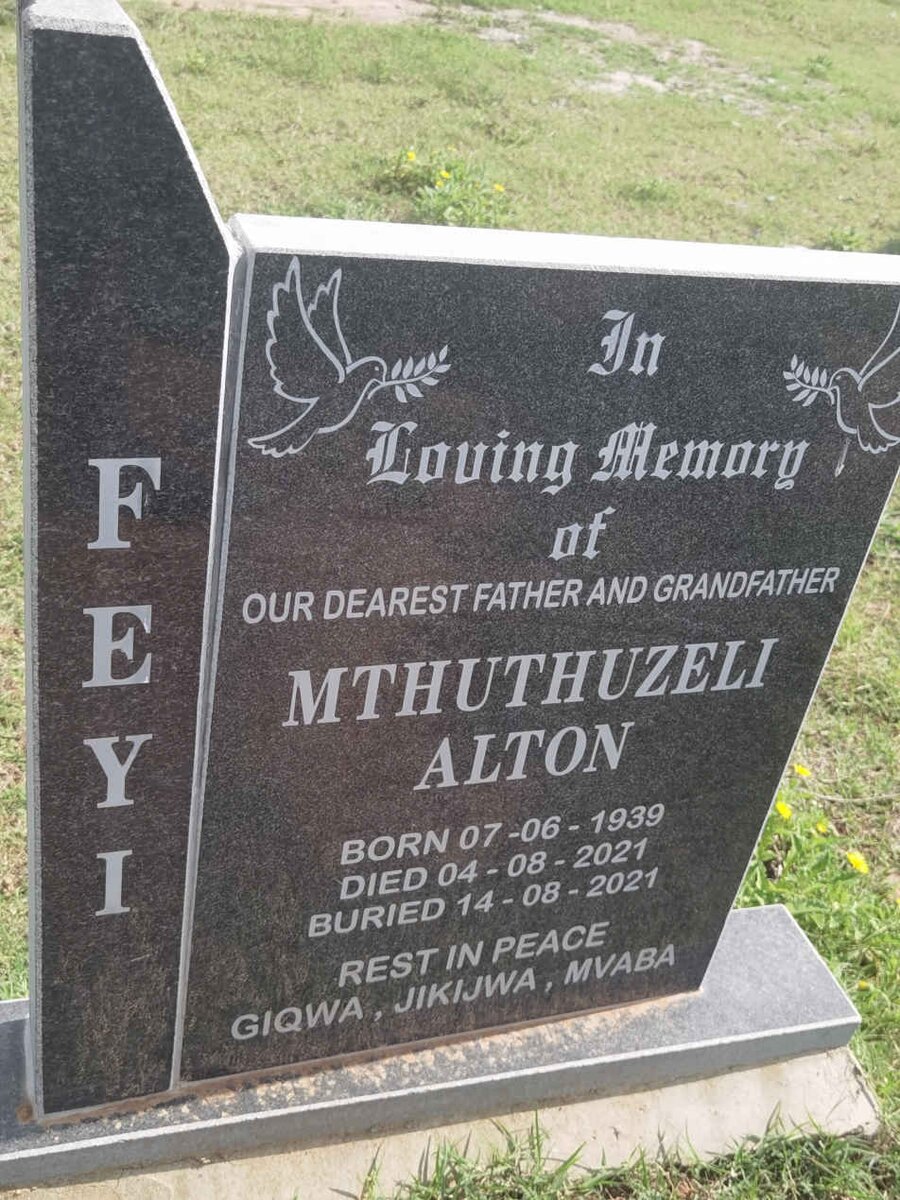 FEYI Mthuthuzeli Alton 1939-2021