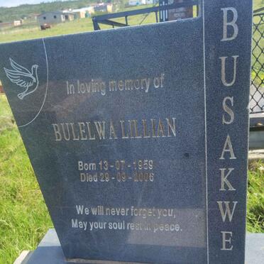 BUSAKWE Bulelwa Lillian 1959-2006