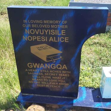 GWANGQA Novuyisile Nopesi Alice ?-?