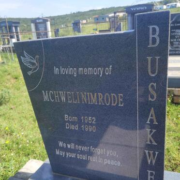 BUSAKWE Mchwelinimrode 1952-1990