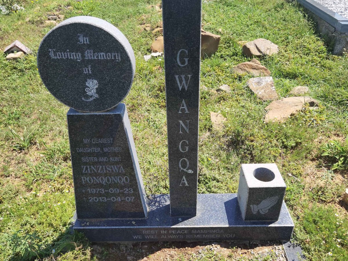 GWANGQA Zinziswa Ponqonqo 1973-2013