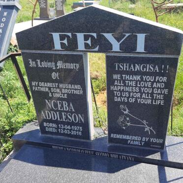 FEYI Nceba Addleson 1975-2016