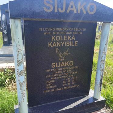 SIJAKO Koleka Kanyisile 1978-2011