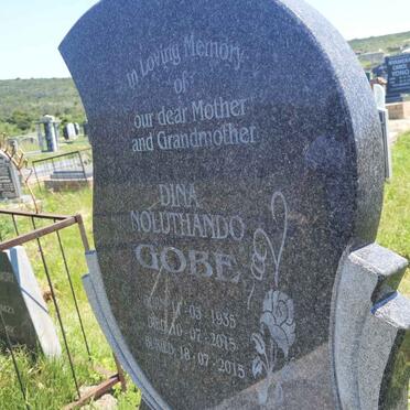 GOBE Dina Noluthando 1935-2015