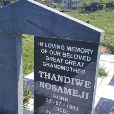 NOSAMEJI Thandiwe 1903-1987