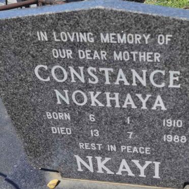 NKAYI Constance Nokhaya 1910-1988