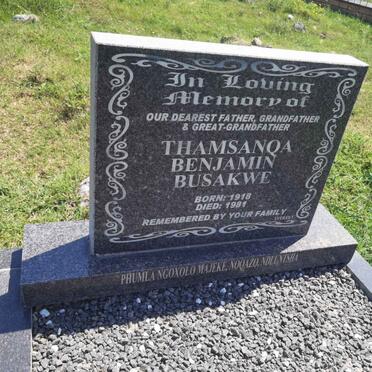 BUSAKWE Thamsanqa Benjamin 1918-1981
