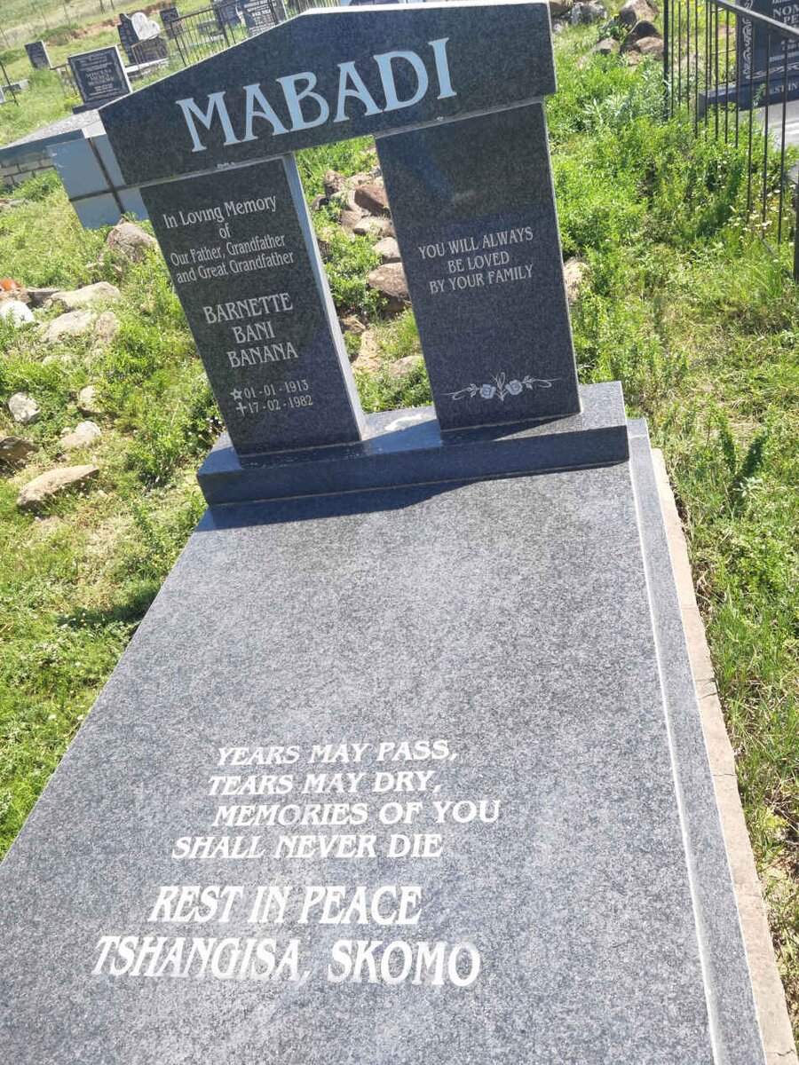 MABADI Barnette Bani Banana 1913-1982