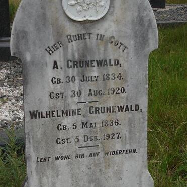 GRUNEWALD A. 1834-1920 &amp;  Wilhelmine 1836-1927