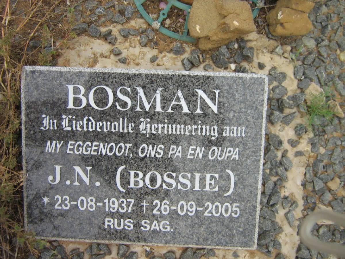 BOSMAN J.N. 1937-2005