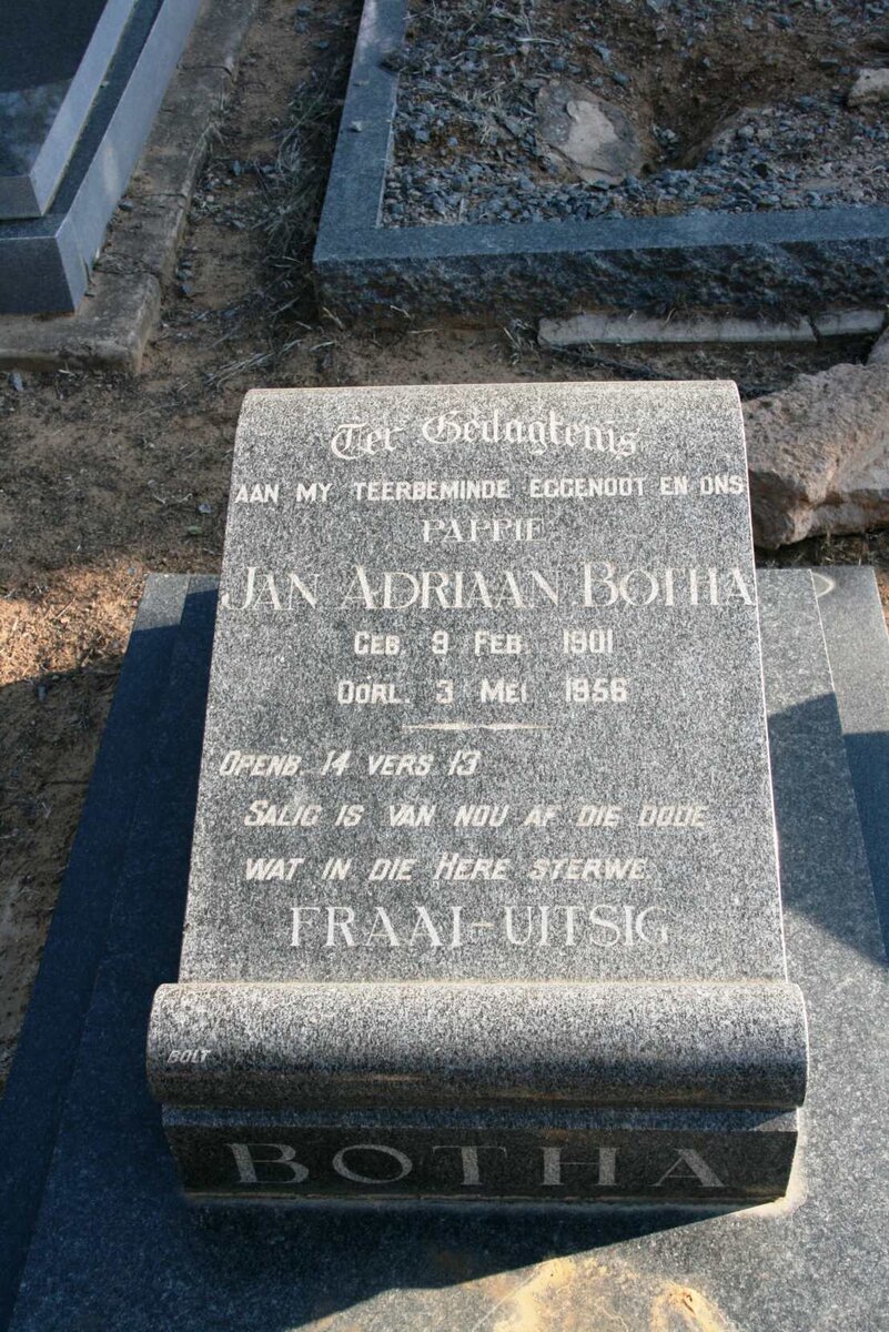 BOTHA Jan Adriaan 1901-1956
