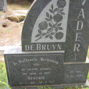 BRUYN Hendrik, de 1909-1971