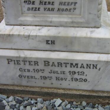 BARTMANN Theophilus 1914-1915 :: BARTMANN Pieter 1912-1920 