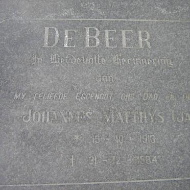 BEER Johannes Matthys, de 1913-1984 &amp; Hester Hendrina AUCAMP 1916-1997 