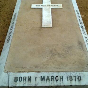 BLANDY Robert Acton 1870-1901