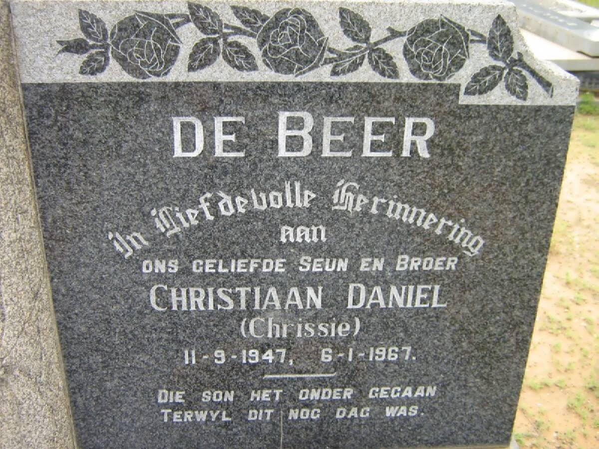 BEER Christiaan Daniel, de 1947-1967