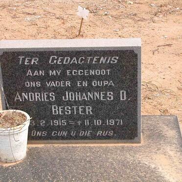 BESTER Andries Johannes D. 1915-1971