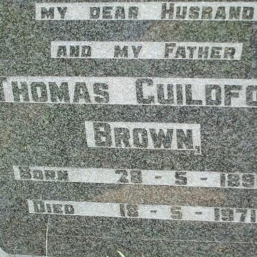 BROWN Thomas Guildford 1890-1971