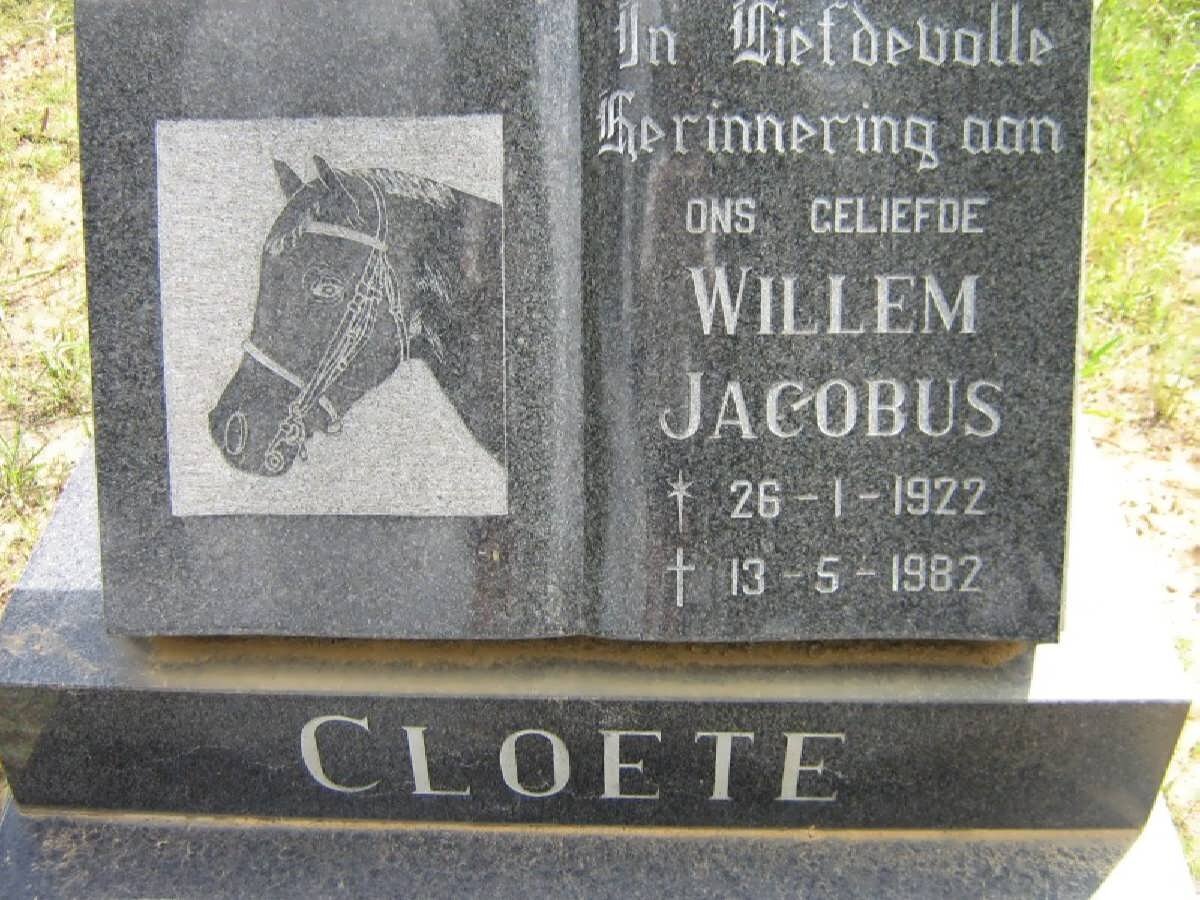 CLOETE Willem Jacobus 1922-1982