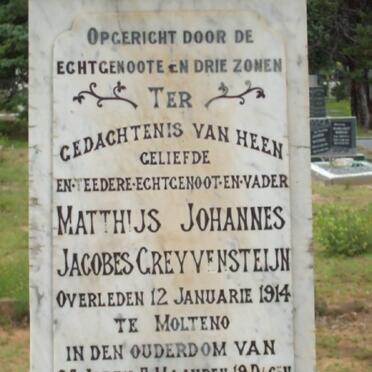 GREYVENSTEIJN Matthijs Johannes Jacobes -1914