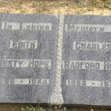 HOPE Charles Radford 1888-1945 &amp; Edith Jesty 1888-1944