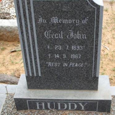 HUDDY Cecil John 1893-1967