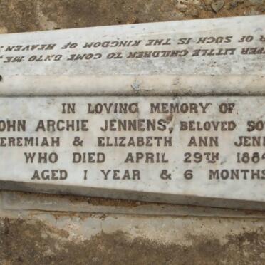 JENNENS John Archie -1884