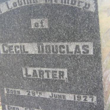 LARTER Cecil Douglas 1927-1937