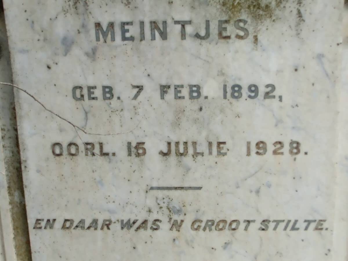 MEINTJES 1892-1928