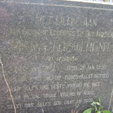 NEL Johanna Elizabeth nee MYBURGH 1883-1950