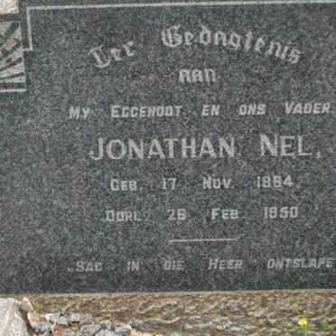 NEL Jonathan 1884-1950