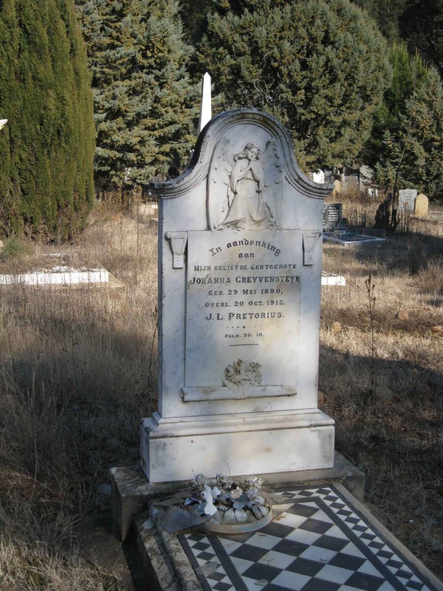 PRETORIUS Johanna nee GREYVENSTEIN 1880-1912