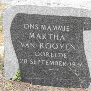 ROOYEN Martha, van -1936