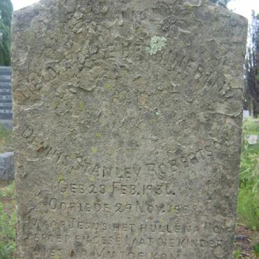 ROBERTSON Dennis Stanley 1936-1938