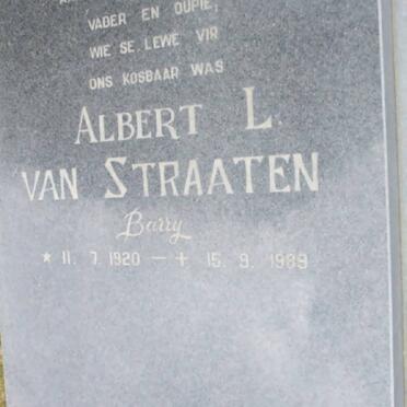 STRAATEN Albert L., van 1920-1989