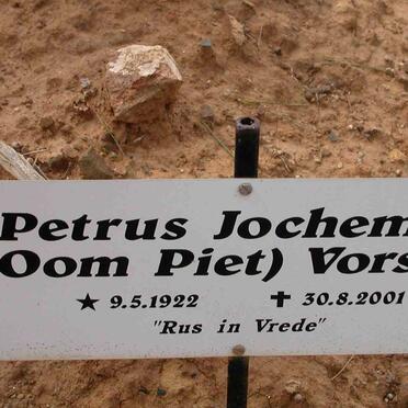 VORSTER Petrus Jochemus 1922-2001