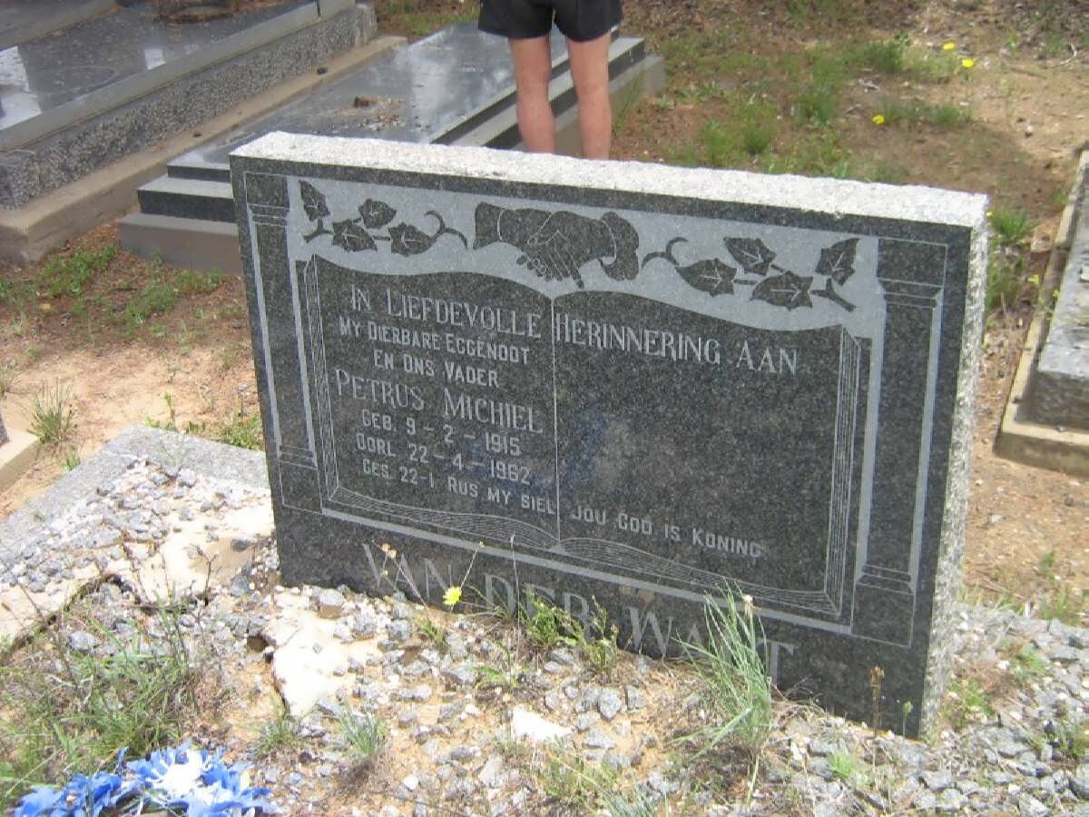 WALT Petrus Michiel, van der 1915-1962