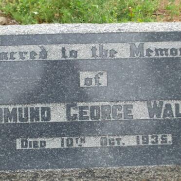 WALSH Edmund George -1935