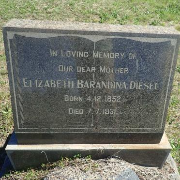 DIESEL Elizabeth Barandina 1852-1931