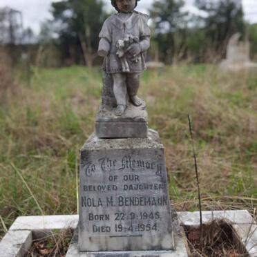 BENDEMANN Nola M. 1945-1954