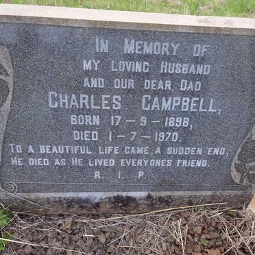 CAMPBELL Charles 1898-1970