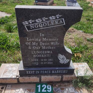 NGQOLEKA Lungiswa Nosenti 1965-2020