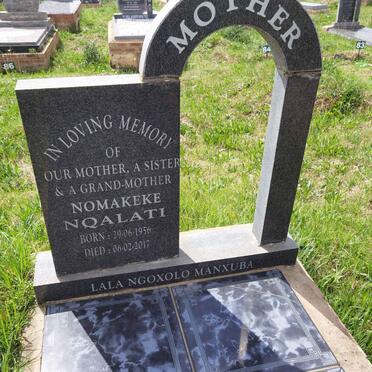 NQALATI Nomakeke 1956-2017