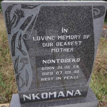 NKOMANA Nontobeko 1954-2000